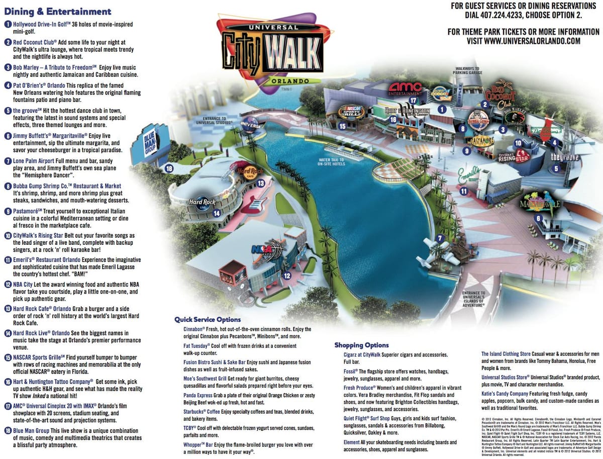 Universal Orlando ám ott térkép