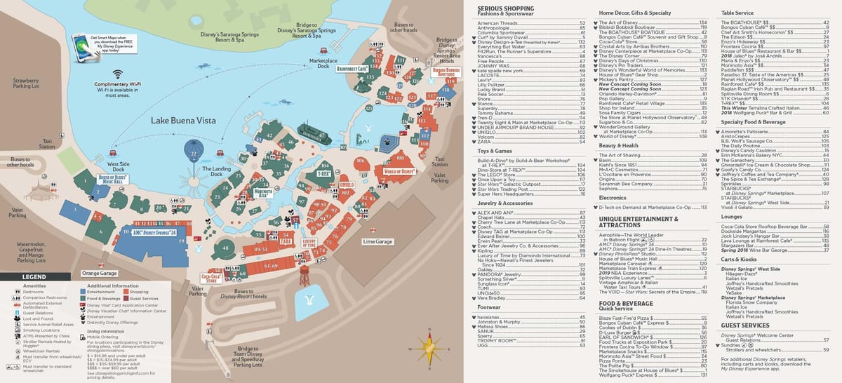 térkép Disney springs