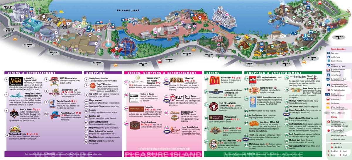 downtown Disney Orlando térkép