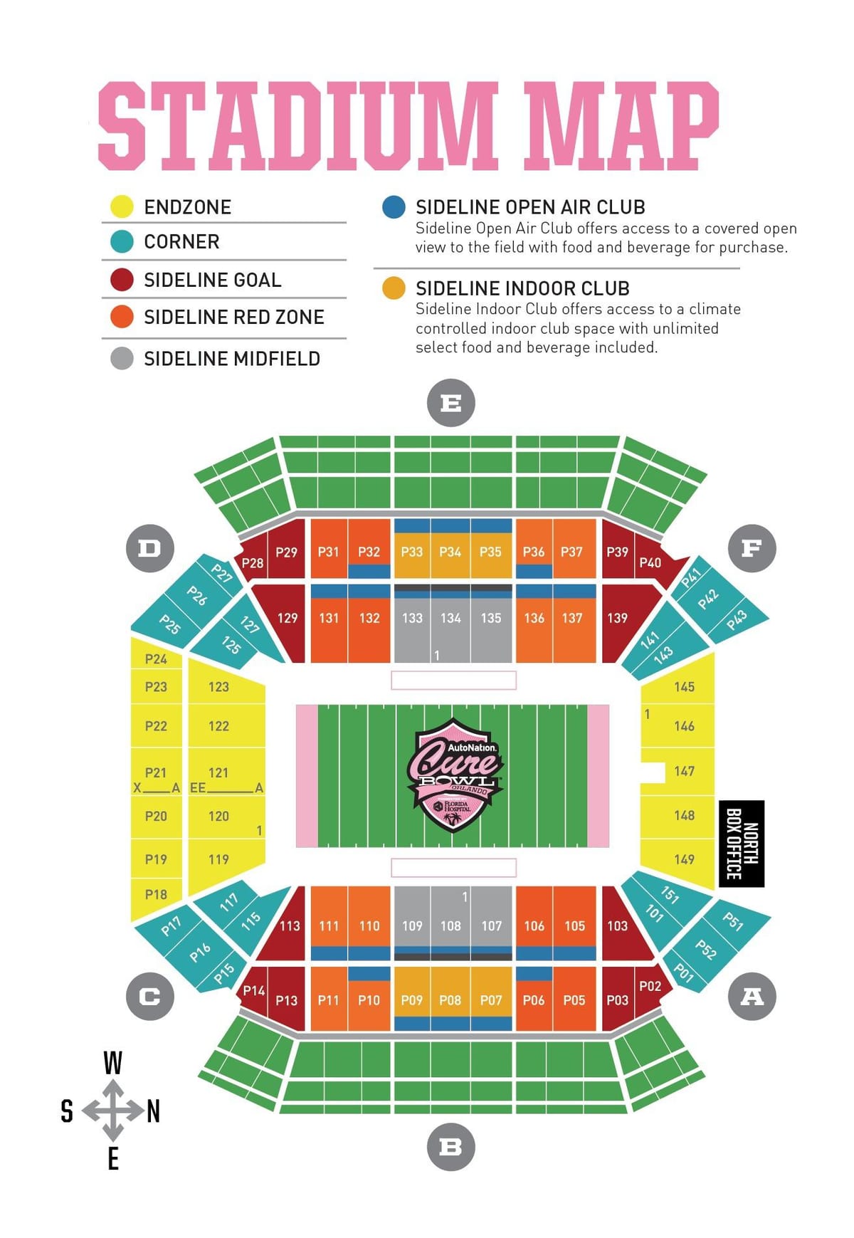 kemping Világ stadion ülés térkép