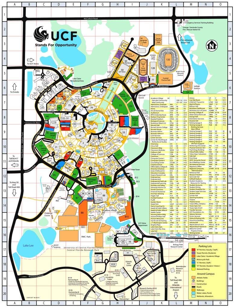 térkép university of central Florida