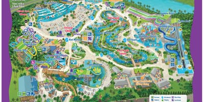 Térkép Aquatica vízi vidámpark Orlando