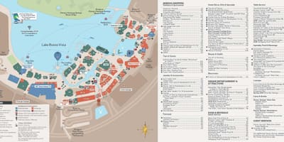 Térkép Disney springs