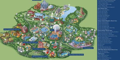 Disney World resort térkép