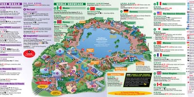 EPCOT Disney World térkép