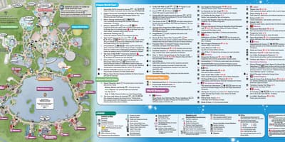 Térkép EPCOT Disney World