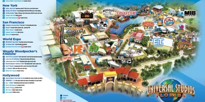 Orlando Universal térkép